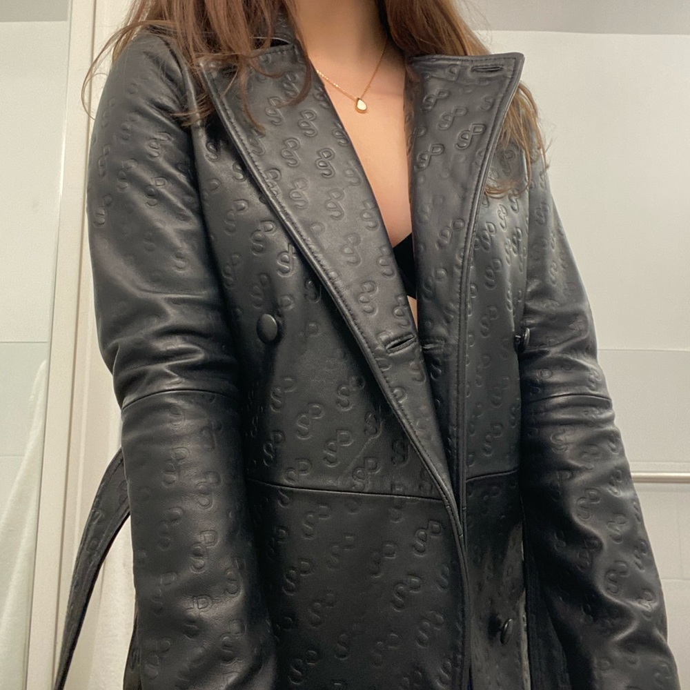 Saks Potts Black Lamb Leather Coat